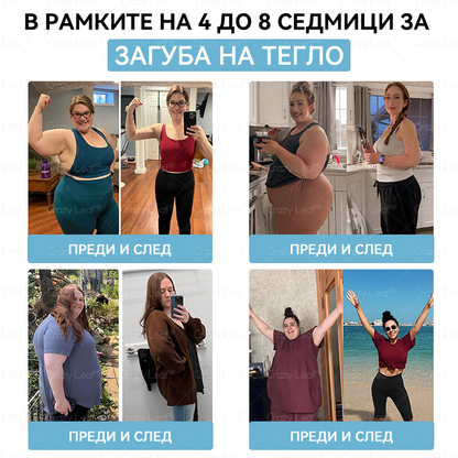 🌿 CrazyLeaf® Слим & Виталити Тирезепатид 8 в 1 – орален разтвор (Само веднъж на ден – видими резултати само за 7 дни)  ✅ Подходящ за различни нужди: наднормено тегло, сърдечно-съдово здраве, диабет, сънна апнея, здраве на червата, ставни проблеми и други.
