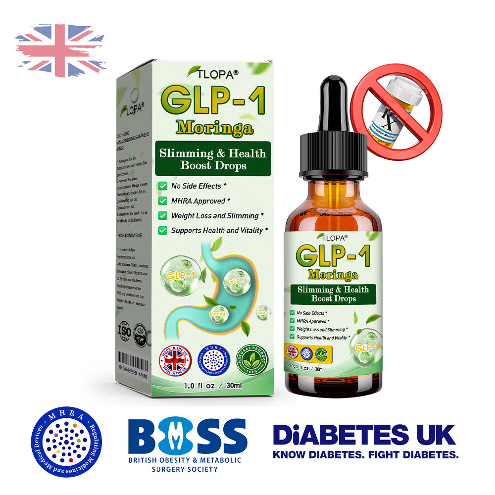 Voilaist® GLP-1 Капки за отслабване и здраве с моринга 🏆 (👨‍⚕️ Хранителна добавка за изгаряне на мазнини – разработена от Обществото по затлъстяване)